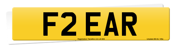 Registration number F2 EAR